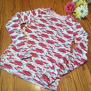 Cuddl Duds Woodsy Patterned Shirt - Girl's Large